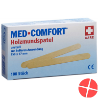 Ampri Holzmundspatel 150x18x1.6mm Unsteril Beutel 100 Stück
