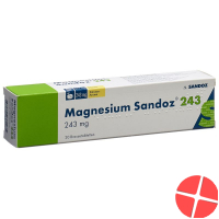 Magnesium Sandoz Brausetabletten 243mg Dose 20 Stück
