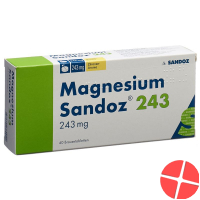 Magnesium Sandoz Brausetabletten 243mg (neu) Dose 40 Stück