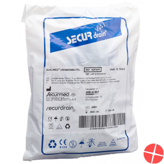 Qualimed Urinbeinbeutel 750ml 10cm Rv Abl 10 Stück Qualimed Urinbeinbeutel 750ml 10cm Rv Abl 10 Stück