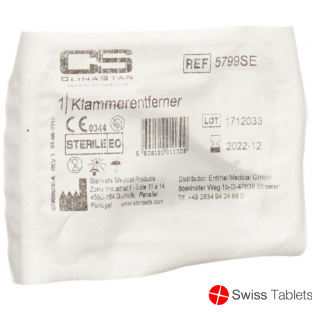 Clina Star Single Use Hautklammerentfer 9.5cm Steril buy online