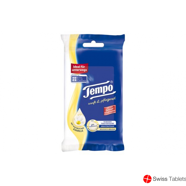 Tempo Toilettenpapier Feucht Sanft&Pflegend Travel 10 Stück buy online