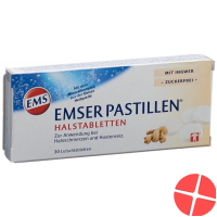 Emser Pastillen Zuckerfrei mit Ingwer 30 Stück Emser Pastillen Zuckerfrei mit Ingwer 30 Stück
