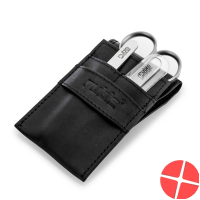 Rubis Manikuereetui Leder 4-teilig Schwarz