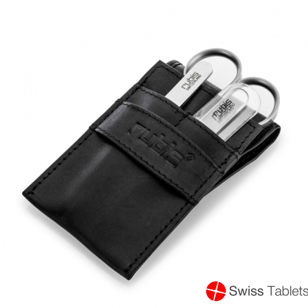 Rubis Manikuereetui Leder 4-teilig Schwarz buy online