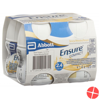 Ensure Compact 2.4 Kcal Drink Banane 4 Flasche 125ml
