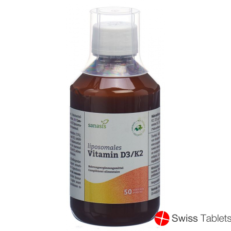 Sanasis Vitamin D3/k2 Liposomal 250ml buy online