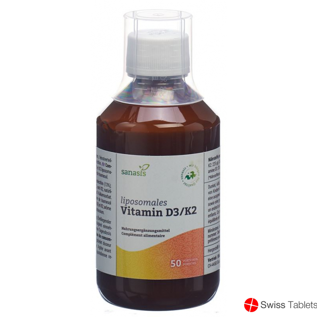 Sanasis Vitamin D3/k2 Liposomal 250ml buy online