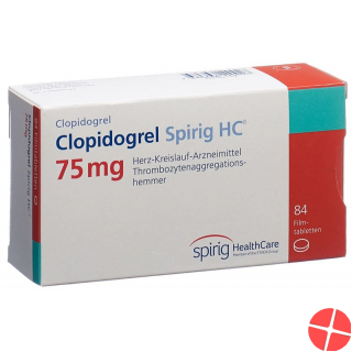 Clopidogrel Spirig HC Filmtabletten 75mg Neu 84 Stück