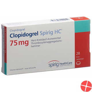 Clopidogrel Spirig HC Filmtabletten 75mg Neu 28 Stück