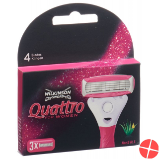 Wilkinson Quattro For Women Klingen 3 Stück