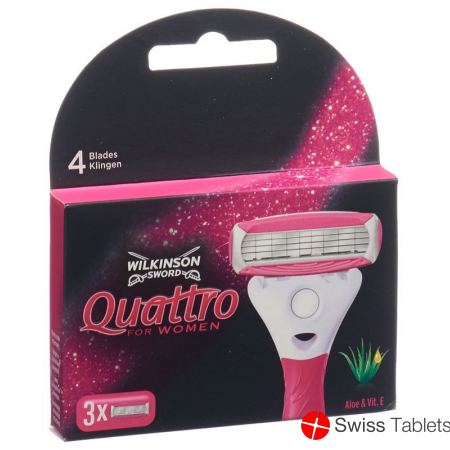 Wilkinson Quattro For Women Klingen 3 Stück buy online