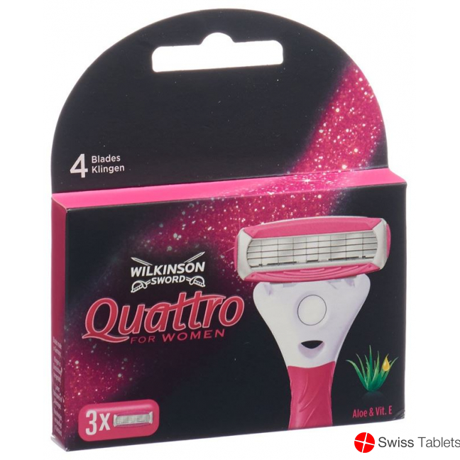 Wilkinson Quattro For Women Klingen 3 Stück buy online