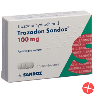 Trazodon Sandoz Tabletten 100mg 30 Stück