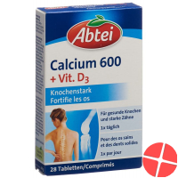 Abtei Calcium 600 + Vit D3 Tabletten 28 Stück Abtei Calcium 600 + Vit D3 Tabletten 28 Stück