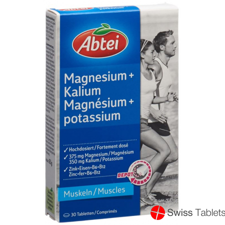 Abtei Magnesium + Potassium Depot 30 tablets buy online