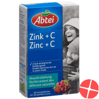 Abtei Zink + C Lutschtabletten 40 Stück