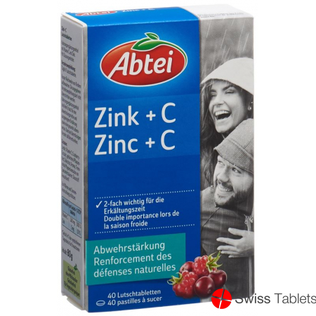 Abtei Zink + C Lutschtabletten 40 Stück buy online