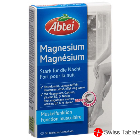 Abtei Magnesium Strong for Night Tablets Depot 30 Capsules buy online
