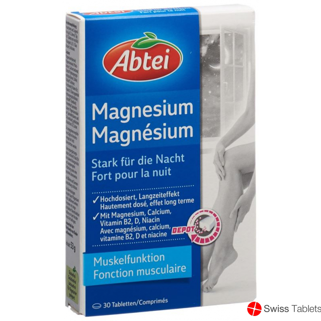 Abtei Magnesium Strong for Night Tablets Depot 30 Capsules buy online