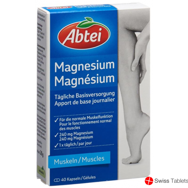 Abtei Magnesium Capsules 40 Caps buy online
