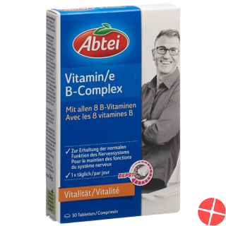 Abtei Vitamin B-complex Depot Tablets 30 Capsules