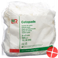 Cotopads Pads Aus Baumwolle 5x5cm Beutel 500 Stück