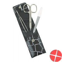 Sunstore Beauty Manikuer Set 3-teilig Lederetui Schwarz