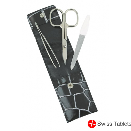 Sunstore Beauty Manikuer Set 3-teilig Lederetui Schwarz buy online