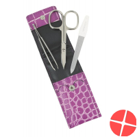Sunstore Beauty Manikuer Set 3-teilig Lederetui Pink