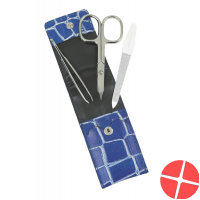 Sunstore Beauty Manikuer Set 3-teilig Lederetui Blau Sunstore Beauty Manikuer Set 3-teilig Lederetui Blau