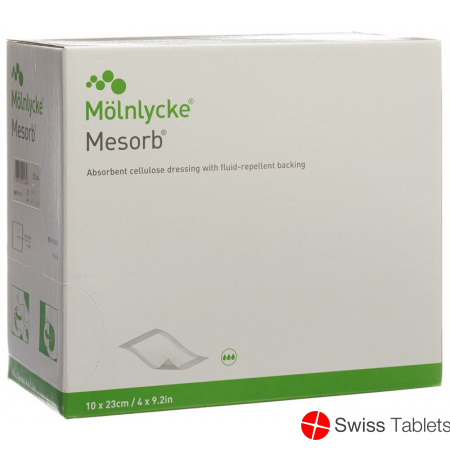 Mesorb Absorbierender Saugverband 10x23cm 50 Stück buy online