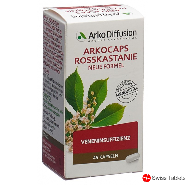 Arkocaps Rosskastanie Kapseln Neue Formel 45 Stück buy online