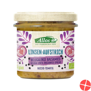 Allos Linsen Aufstrich Beluga Balsa Bio 140g