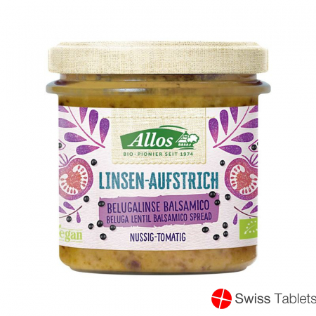 Allos Linsen Aufstrich Beluga Balsa Bio 140g buy online