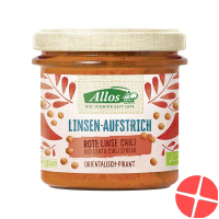 Allos Linsen Aufstrich Rote Linsen Chili Bio 140g Allos Linsen Aufstrich Rote Linsen Chili Bio 140g