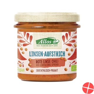 Allos Linsen Aufstrich Rote Linsen Chili Bio 140g
