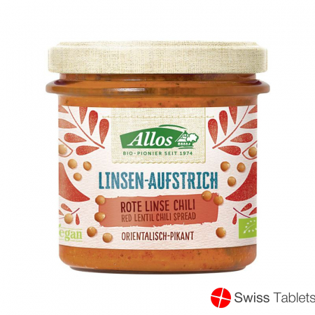 Allos Linsen Aufstrich Rote Linsen Chili Bio 140g buy online