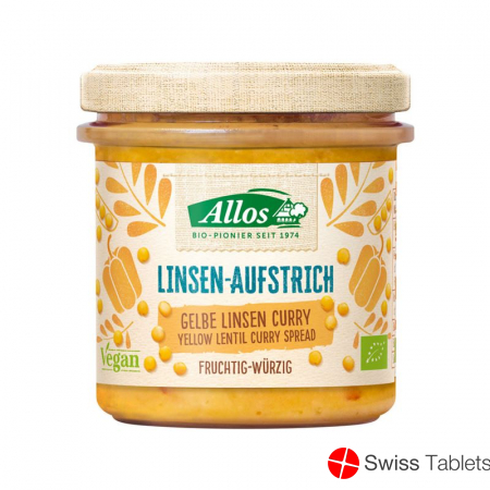 Allos Linsen Aufstrich Gelbe Linse Curry Bio 140g buy online