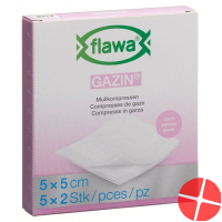 Flawa Gazin Mullkompressen Steril 5x5cm 5x 2 Stück