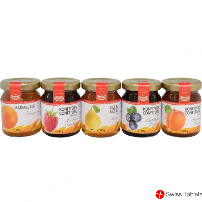 Morga Midget Konfitüre Fruchtzucker 5x 60g buy online