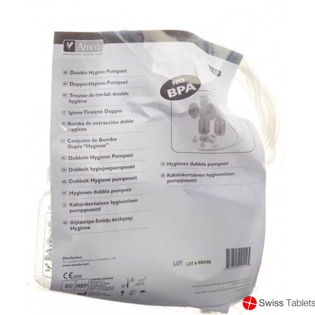 Ameda Hygiene Double Pumpset Non-Sterile buy online