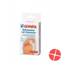 Gehwol ball pad with toe divider
