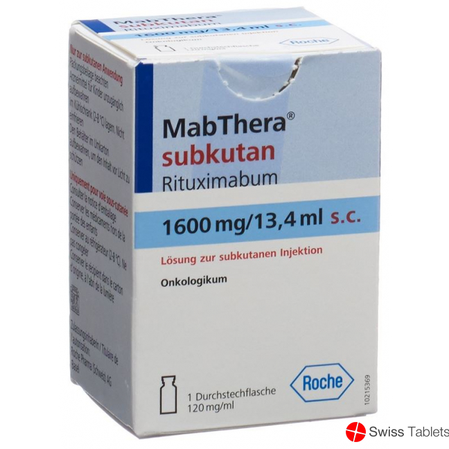 Mabthera Injektion Konzentrat 1600mg/13.4ml S.c. Durchstechflasche buy online