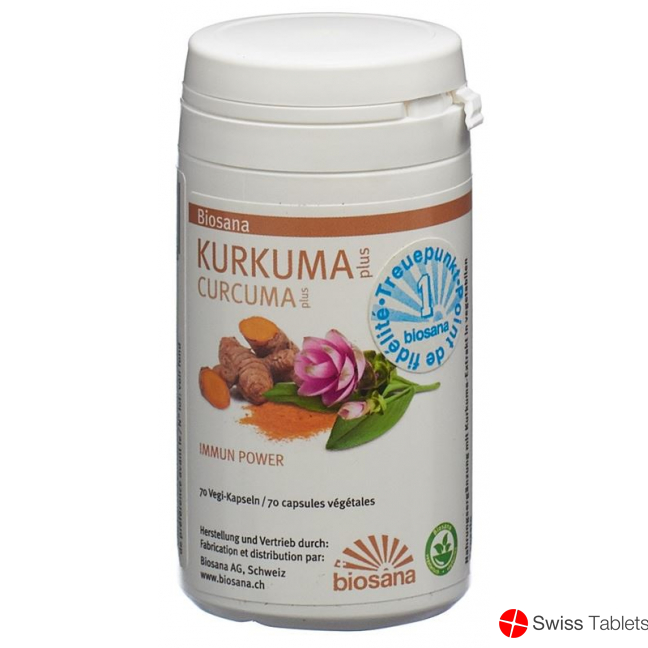 Biosana Kurkuma Plus Kapseln Dose 70 Stück buy online