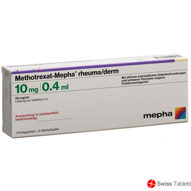 Methotrexat Mepha Rheuma/derm 10mg/0.4ml buy online