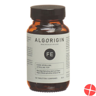 Algorigin Eisen Spirulina Tabletten Flasche 120 Stück