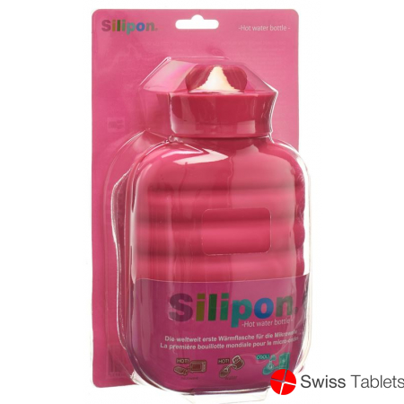 Silipon hot water bottle 1L Pink Made of silicone buy online