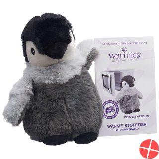 Warmies Minis Wärme-Stofftier Baby-Pinguin Lavend