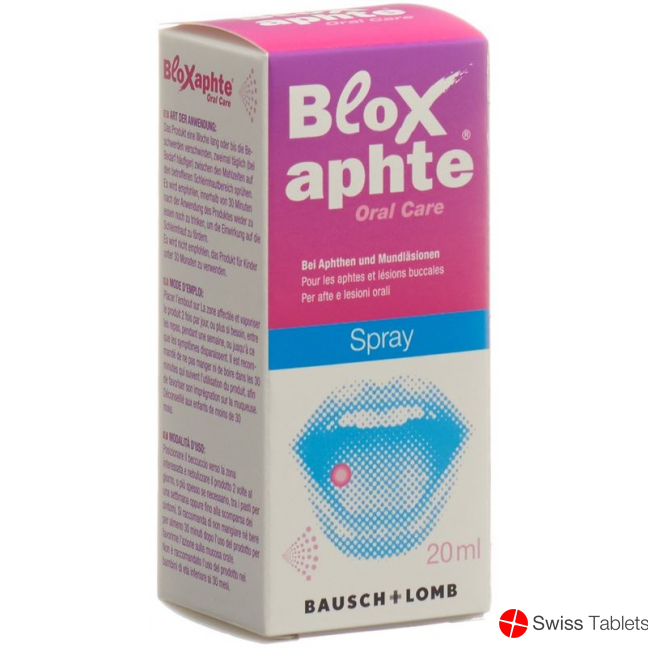 Bloxaphte Oral Care Spray Flasche 20ml buy online